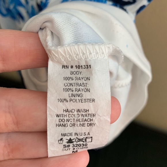 Cute blue palm leave romper - Picture 4 of 6